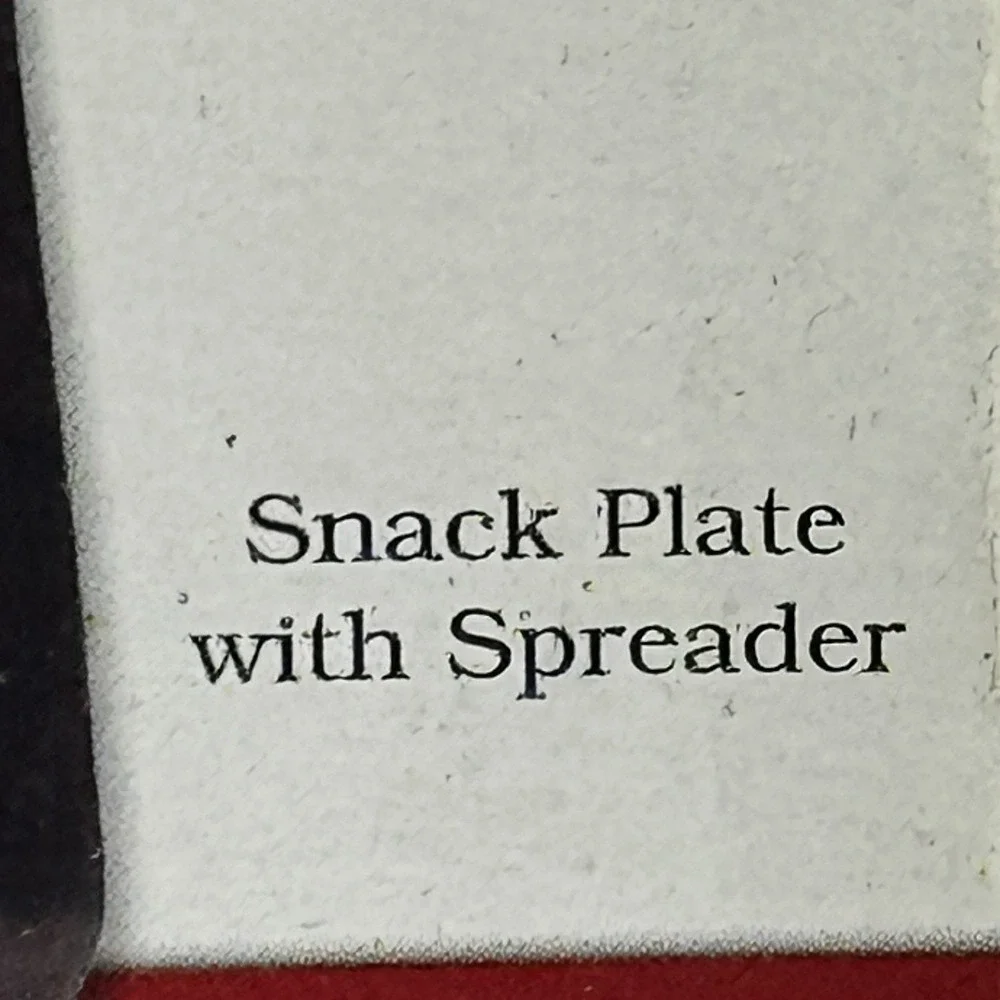 2009 Ceramic Fitz & Floyd Dear Santa BRING ME A PUPPY Snack Plate Spreader & Box